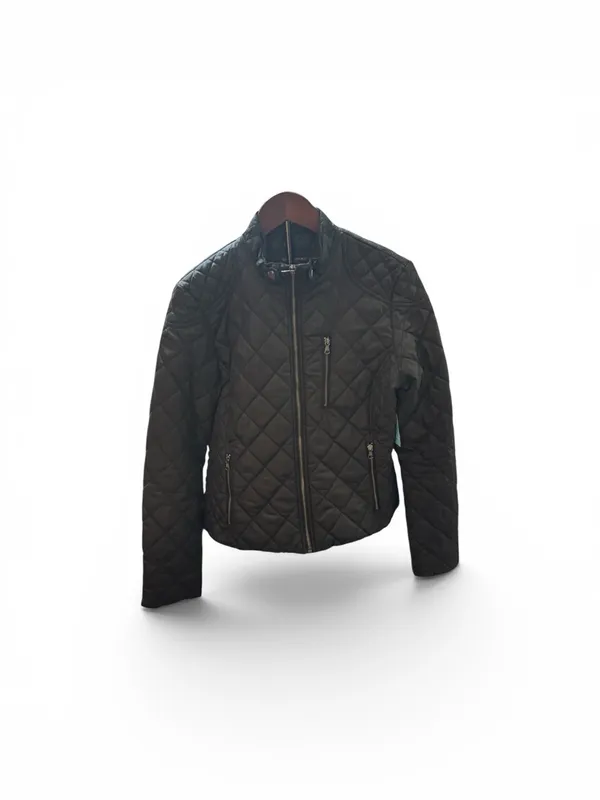 Banana Republic Black Quilted Puffer Jacket - Image 2