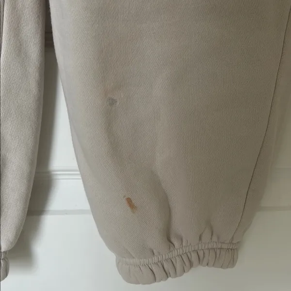 Nike Cream and Tan Jogger Sweatpants High-Waisted Elastic Waist - Image 4