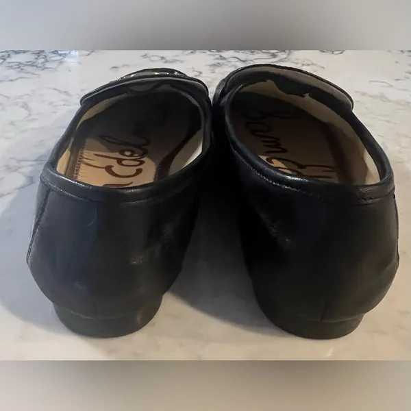 Sam Edelman Women's Lucca Moc Toe Leather Loafer Flats Black Size 9 EUC - Image 8