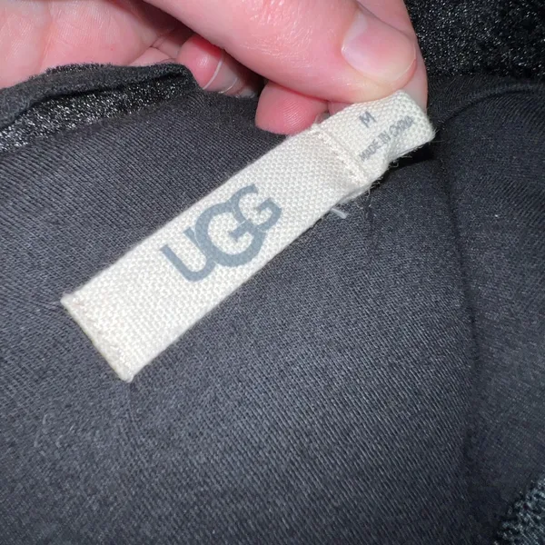 Ugg Laken Mock Neck Fleece Jacket in Black Size Medium - Image 12