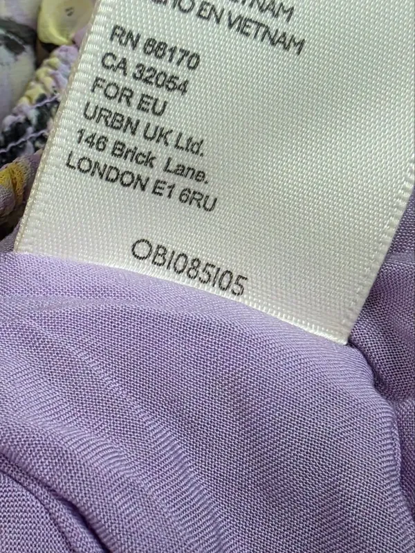 Free People Mabel Printed Blouse in Lilac Combo - Image 8