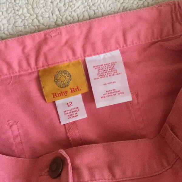 Colored Jeans Stretch High Rise Salmon Pink - Sz 12 - Image 15