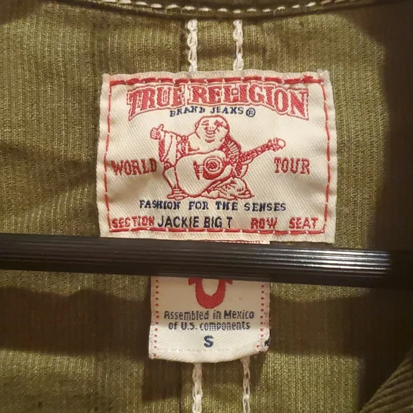 True Religion Women’s Olive corduroy jacket size S - Image 6