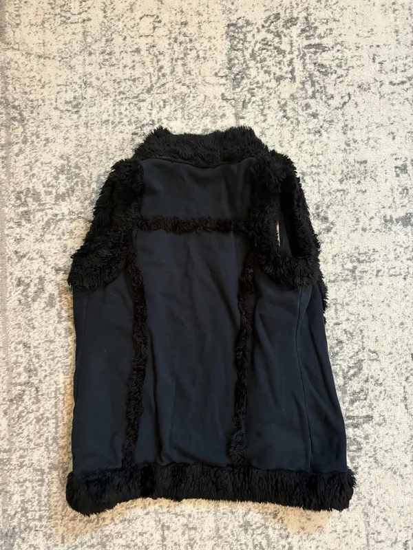 Fur vest Black Size none - Image 3