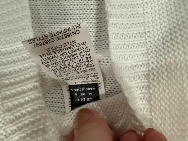 White Sheen sweater top - Image 2