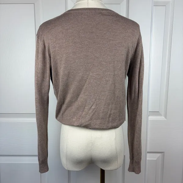 Atmosphere brown button up cardigan - Image 2