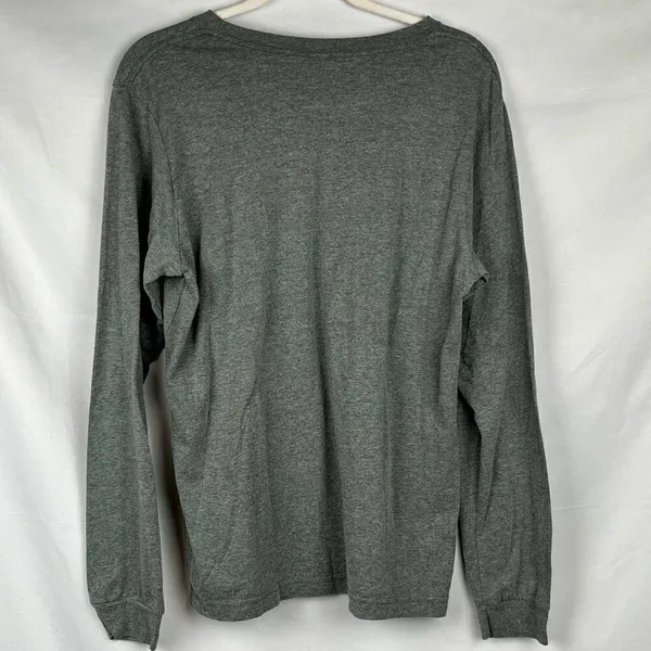 Bella + Canvas Cowboys Gray Long Sleeve Shirt Large - Image 3