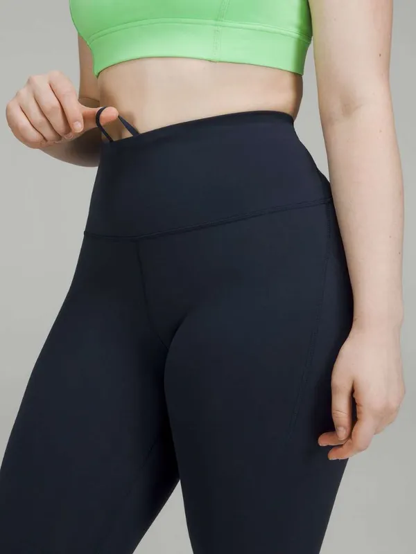 Lululemon Wunder Train High-Rise Tight with Pockets 28" True Navy Size 6 - Image 2