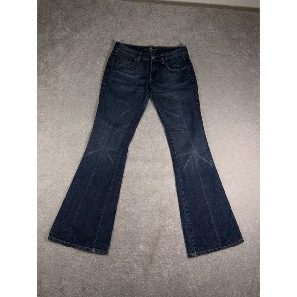 seven for all mankind jeans a pocket pink stitch 28 low rise Bootcut - Image 2