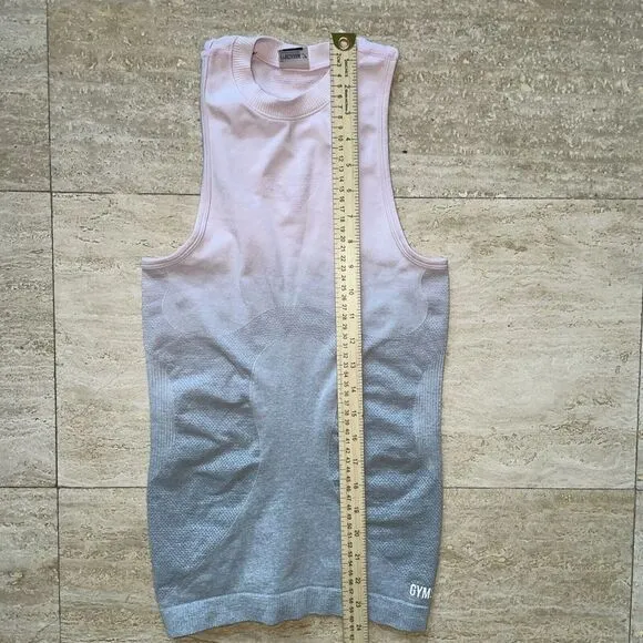 GymShark Sport Tank Top Shirt Size XS Pink‎ Gray - Image 4