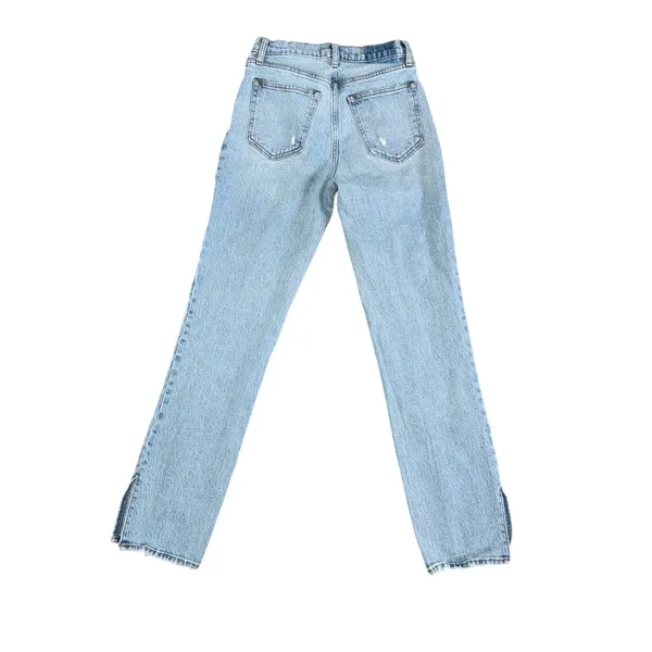 Abercrombie & Fitch 90s Straight Ultra High Rise Jeans Women 27 Light Wash‎ Good - Image 5