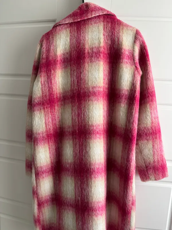 Lovers + Friends Revolve Kanani Coat in Pink Plaid - Image 8