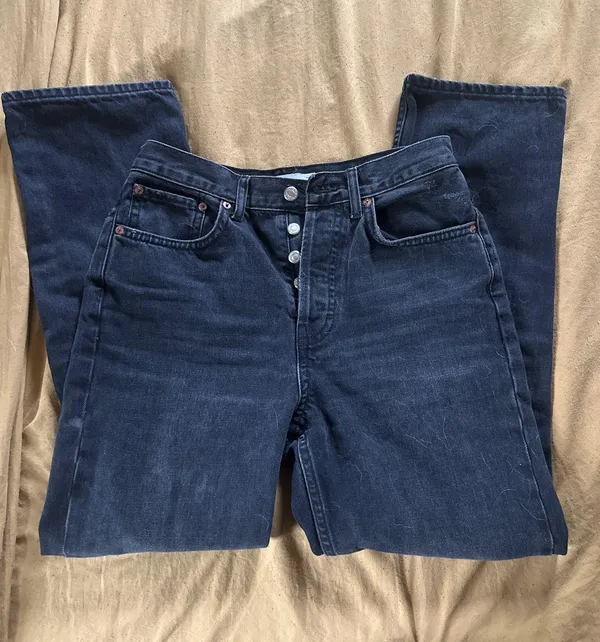 Topshop Dad Jeans Black - Image 2