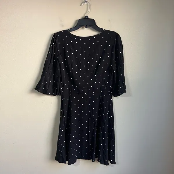 Free people all yours polka‎ dot black dress 2 - Image 6