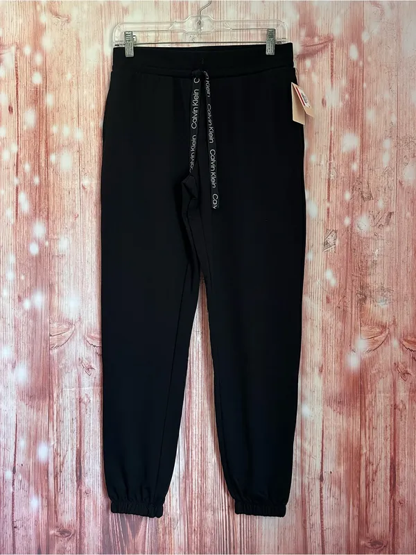 Calvin Klein Reconsidered Comfort Sleepwear Lounge Jogger Black Pants Size XS - Image 2