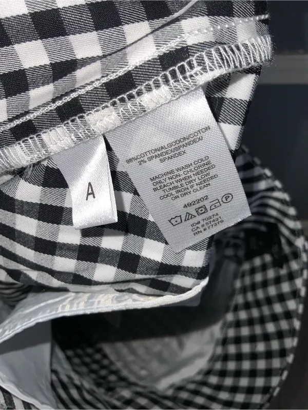 Ann Taylor Black & White Gingham Capri Size 8 - Image 7