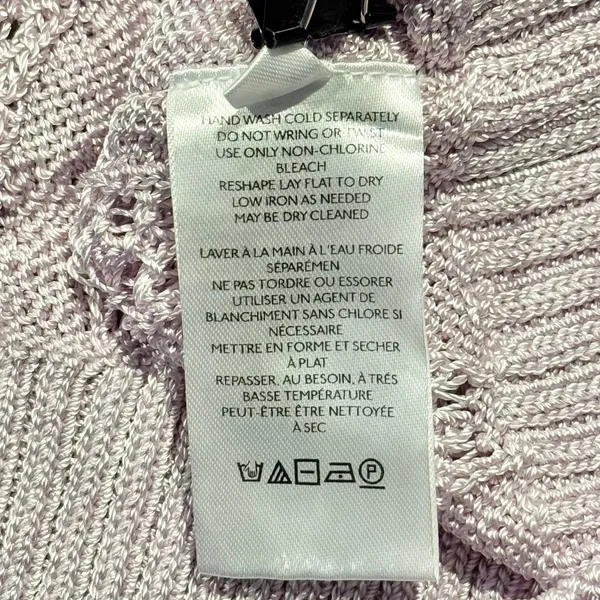Free People Cropped Sweater Vest Y2K Cottage Preppy Academia Pastel Purple XS - Image 4