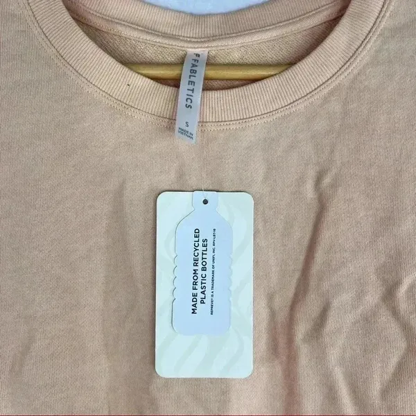 FABLETICS Cassie Peach Orange Crewneck Short Sleeve Athletic Top S NWT Outdoor - Image 2