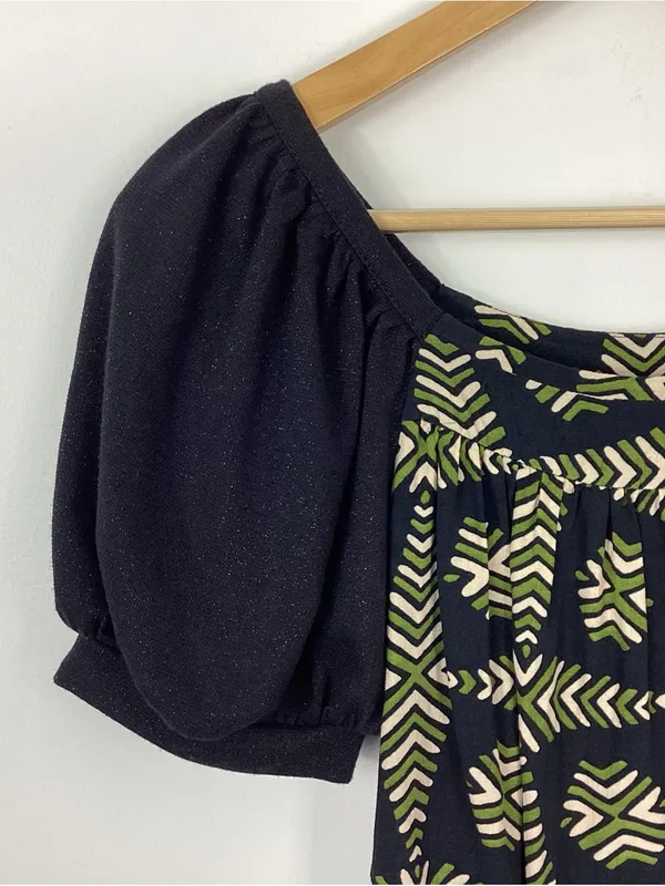 Maeve By Anthropologie Catania Shimmer Puff Sleeve Top Size XS - Image 3