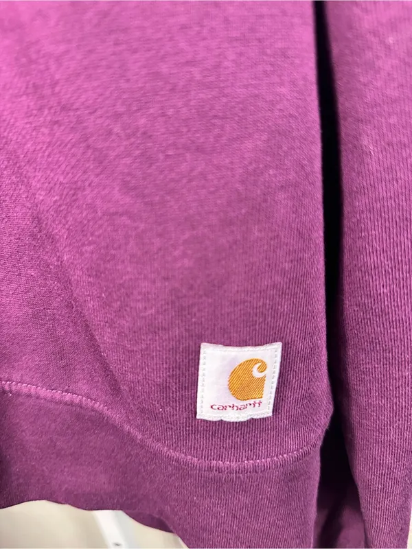 N265. Carhartt Crewneck Sweatshirt - Women's small Plum Color. Fits up to large - Image 2