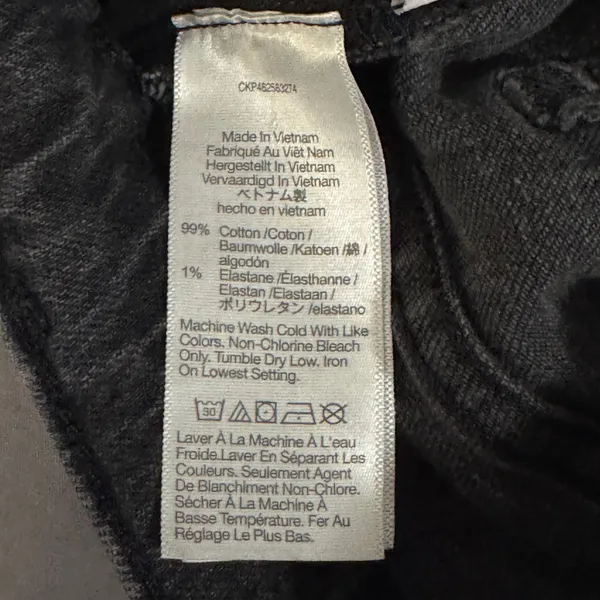 Madewell Perfect Vintage Straight Jeans Womens Black‎ High Rise Ankle 26 - Image 5