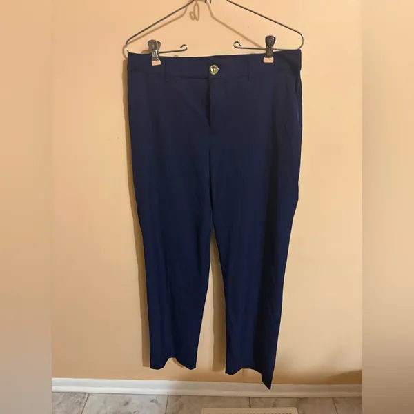 NWT Lilly Pulitzer Travel UPF 50+ Trousers in True Navy - Image 3