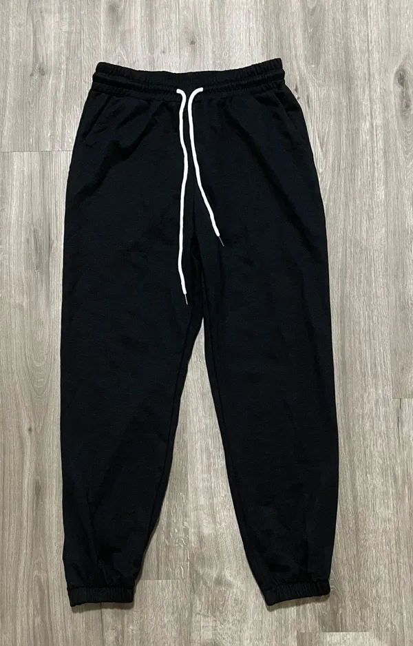 Black High rise Sweatpants / Joggers Size M - Image 2