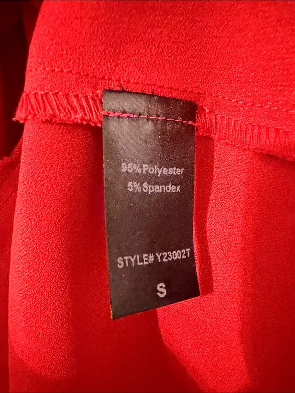 Pomander Place Callahan Shirt Dress Red Crepe TUCKERNUCK Size Small S * - Image 5