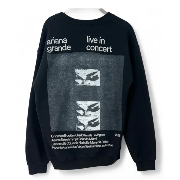 Ariana Grande 2019 Sweater Concert Tour Sweatshirt Crewneck Pullover Unisex M - Image 3