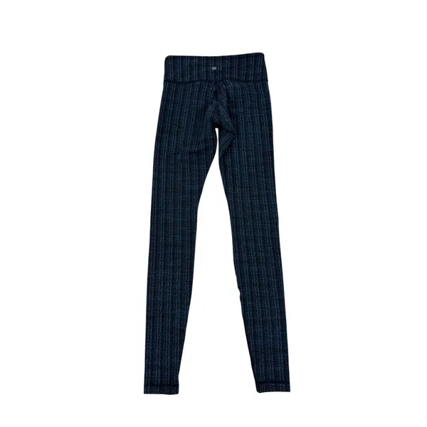 Lululemon Wunder Under High-Rise Leggings Navy Blue Pinstripe Size 4 No Tag - Image 3