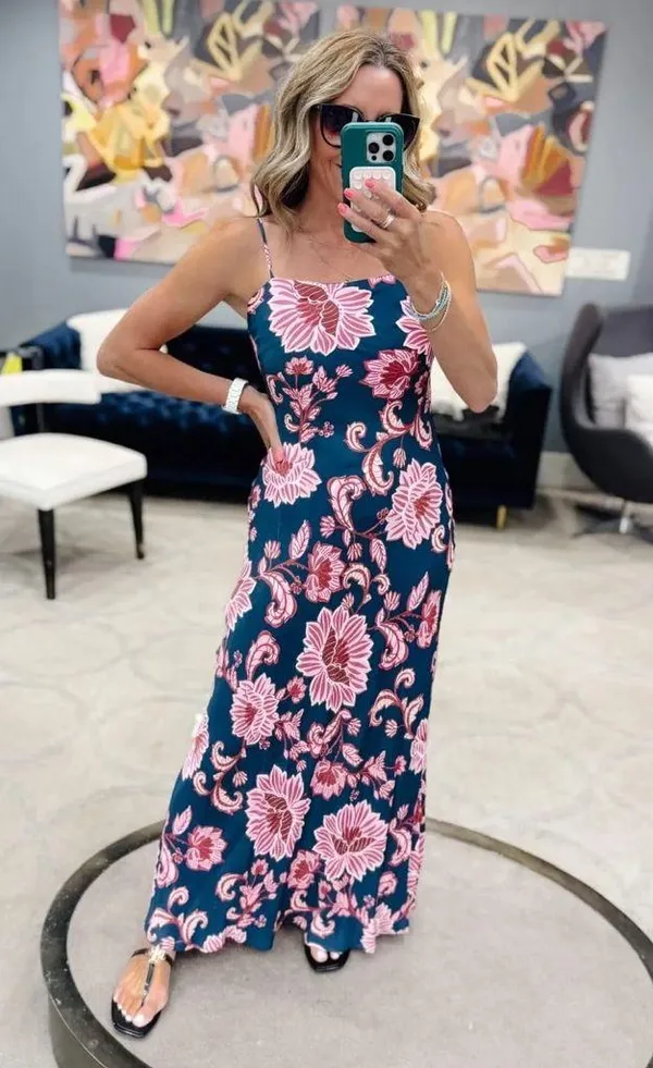 Farm Rio Flower Delicacy Paisley Slipdress S - Image 8