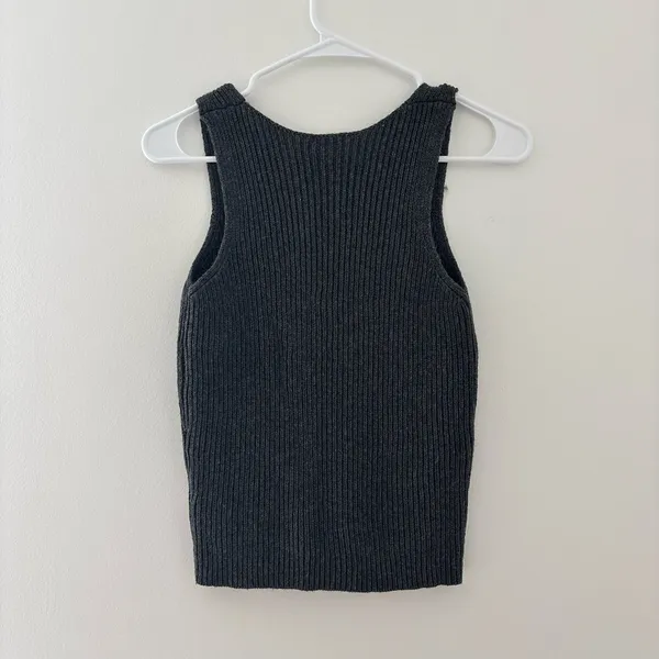 john galt/brandy melville dark grey sweater vest - Image 7