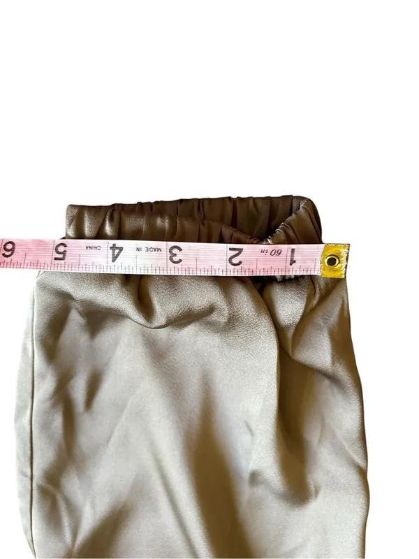 NWT Petal & Pup Gilli Luca Olive Green Satin Cargo Jogger Pants Size M - Image 11