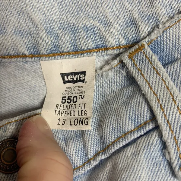 Levi’s 550 relaxed fit tapered leg‎ made in USA - Image 8