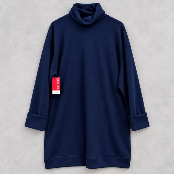 Spanx AirEssentials Turtleneck Dress Timeless Navy Size 1X 21724R Soft - Image 2