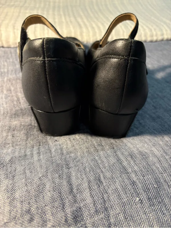 Josef Seibel Black Cara Leather Mary Janes size 38 - Image 5