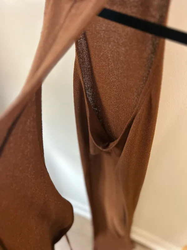 Brown SHEIN vacation cover up dress - Image 4