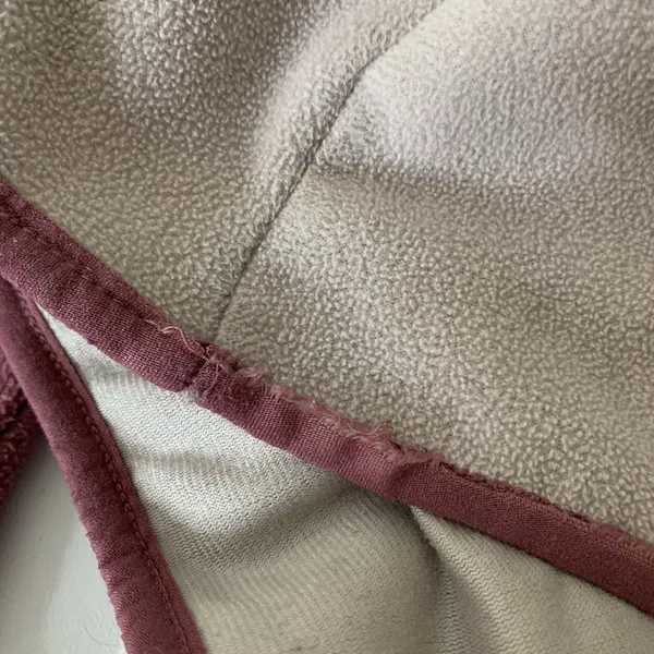 Columbia Benton Springs Half Snap Button Pullover Sweatshirt Sz S Pink *flaws - Image 8