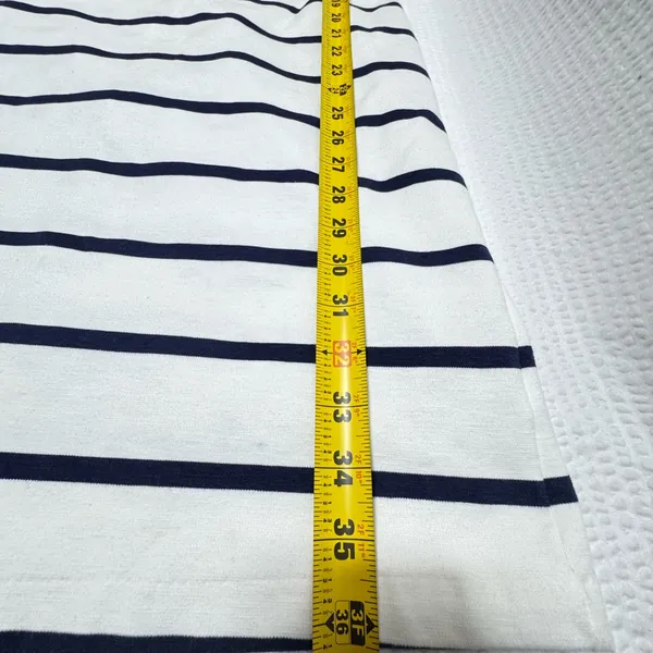 Old Navy Navy and White Striped Mini Dress - Image 9