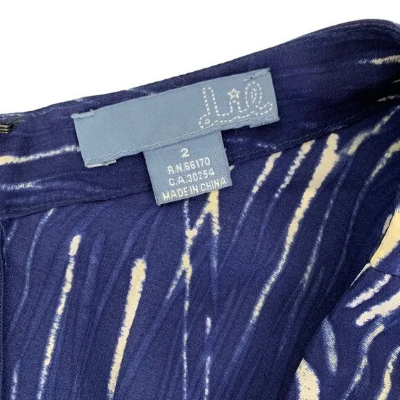 Anthropologie Dil 2 Blue Skirt Flare Back Zip Boho‎ Cottagecore Festival - Image 5
