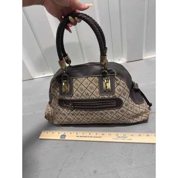 Authentic Vintage Dooney & Bourke Signature Monogram Bag - Image 5