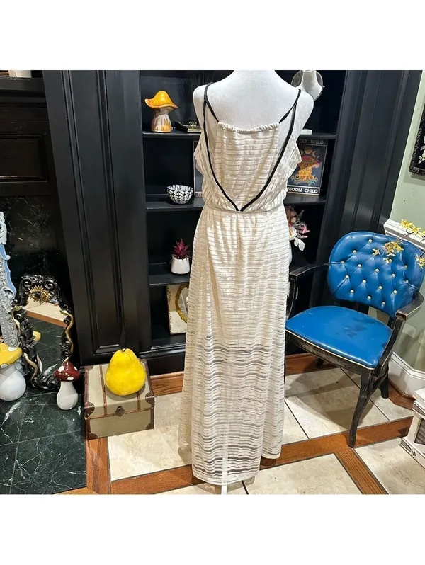 Anthropologies Maeve Racerback Sheer Maxi Dress Size Medium - Image 12
