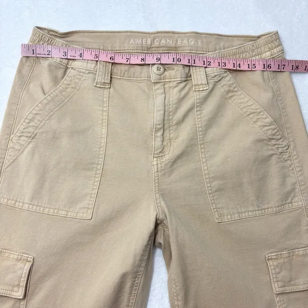 American Eagle Outfitters Tan Cargo Pants‎ size 12 - Image 4