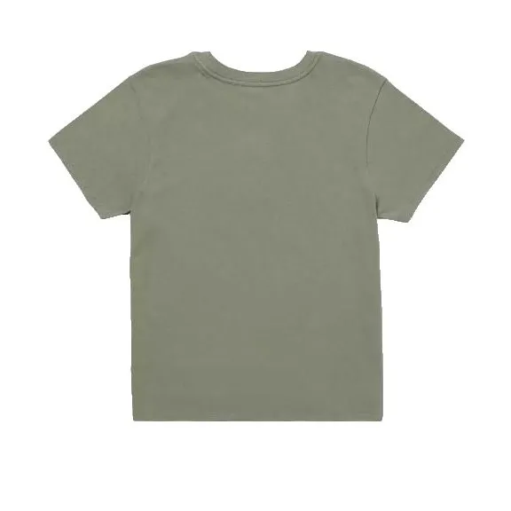 Volcom Juniors’ Sunburst Crewneck Cotton Short‑Sleeve Baby T‑Shirt Dusty Green S - Image 2