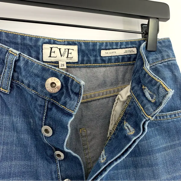 EVE DENIM The Juliette Straight Leg Denim Jeans 28 - Image 5
