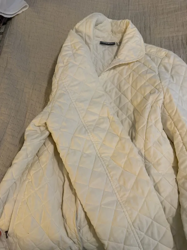 Croft & Barrow cream tuft jacket M - Image 4