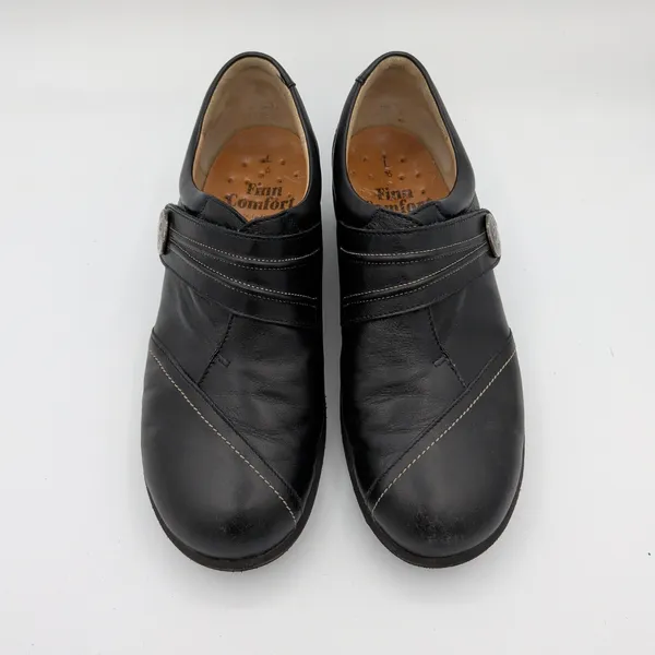 Finn Comfort Galway Black Leather Mary Jane Comfort Shoes Women Size 8.5 UK‎ 6 - Image 4