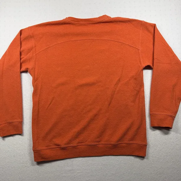 Lululemon Textured Crewneck Sweatshirt Women’s XL Orange Pullover - Image 2