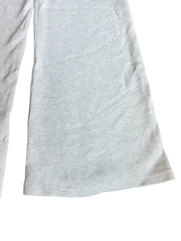 Brandy Melville Cream Wide Leg Sweatpants Waffle Knit Stretch Size Small Women's - Image 10