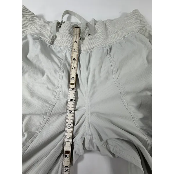 Lululemon Beyond the Studio Jogger Pants Grey Textured Drawstring Tapered Womens - Image 5